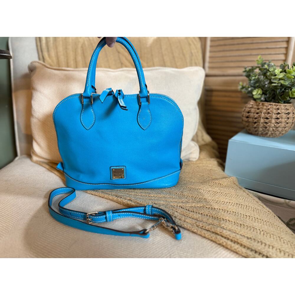 Dooney & Bourke Zip Zip Satchel - Sorrento - Bright Blue/Teal/Robin Egg